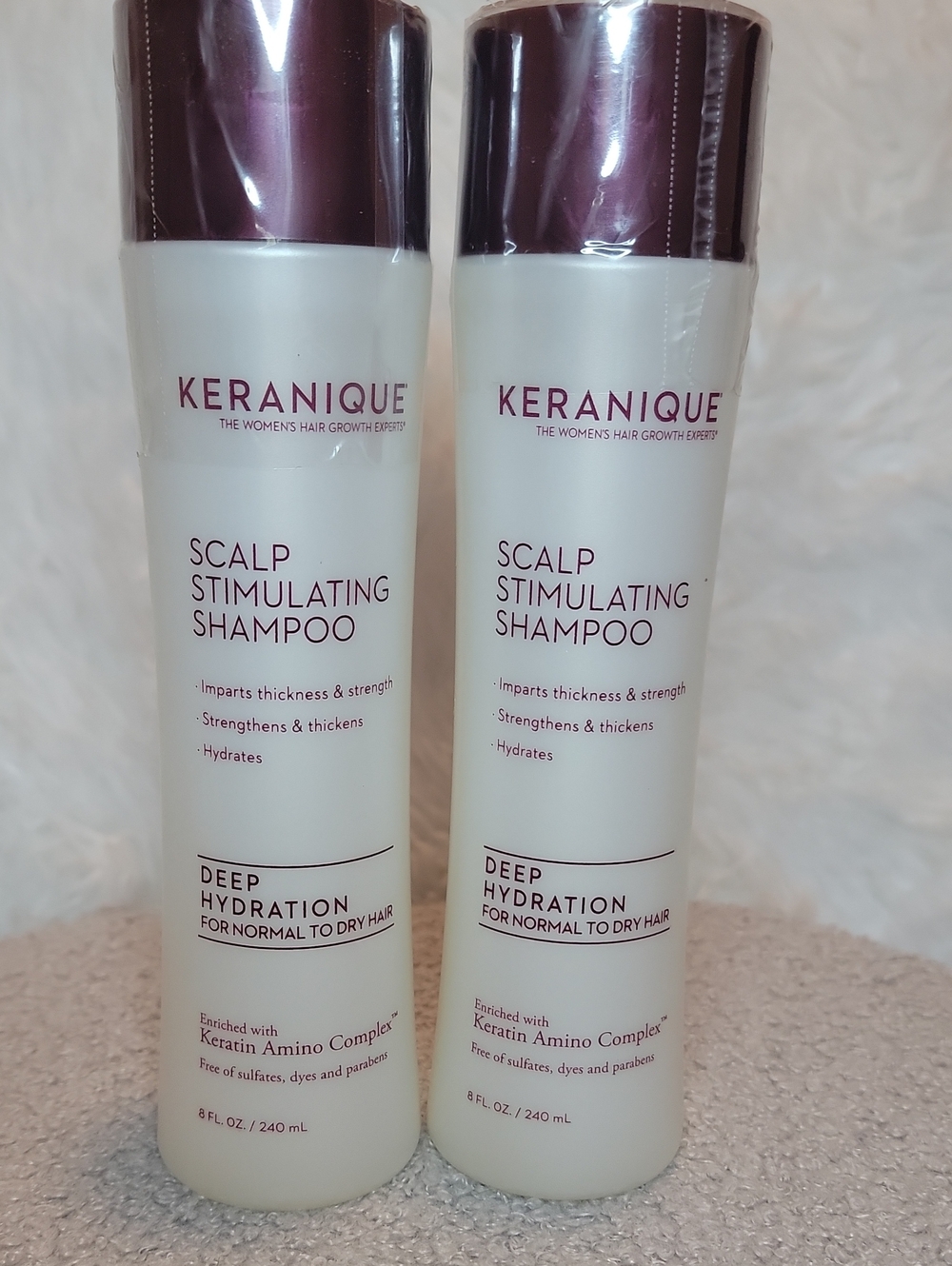 ✨️Keranique✨️Scalp Stimulating Shampoo-Deep Hydration.Set of (2) 8oz. Never Used